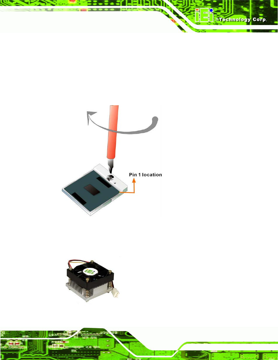 2 cooling kit cf-479b-rs installation, Figure 5-2: lock the cpu socket retention screw, Figure 5-3: iei cf-479b-rs cooling kit | IEI Integration NANO-9452 v1.12 User Manual | Page 87 / 226