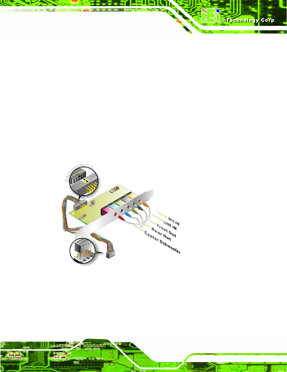 Figure 5-17: 5.1 channel audio kit | IEI Integration NANO-9452 v4.02 User Manual | Page 103 / 226