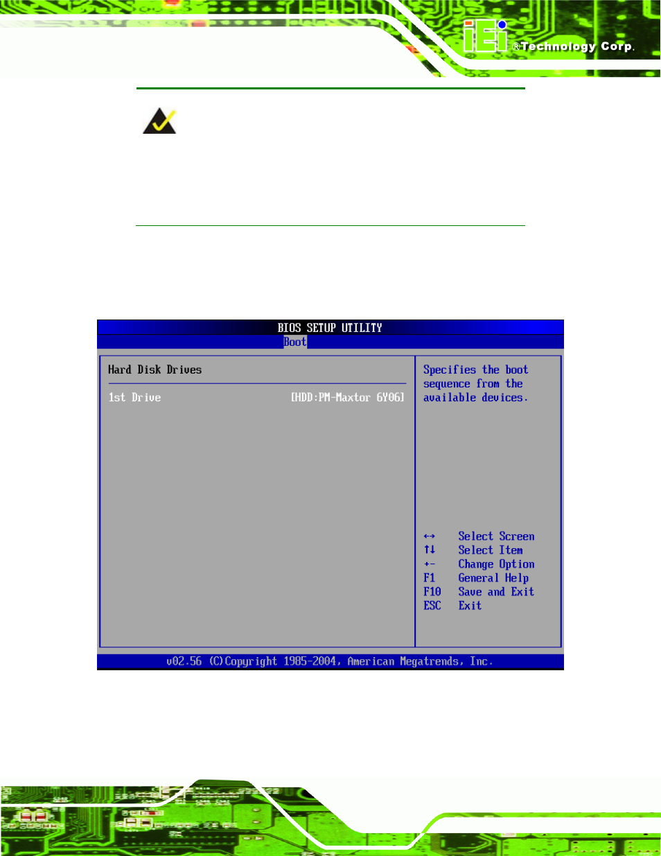 Menu 18: hard disk drives | IEI Integration NANO-9452 v4.02 User Manual | Page 153 / 226