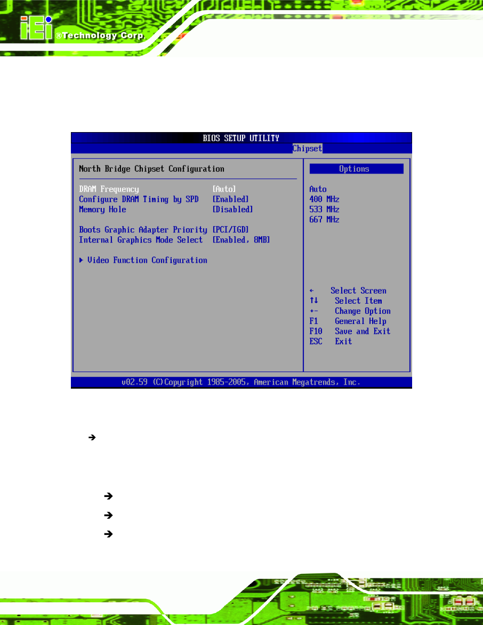 1 northbridge configuration, Menu 21:northbridge chipset configuration | IEI Integration NANO-9452 v4.02 User Manual | Page 156 / 226