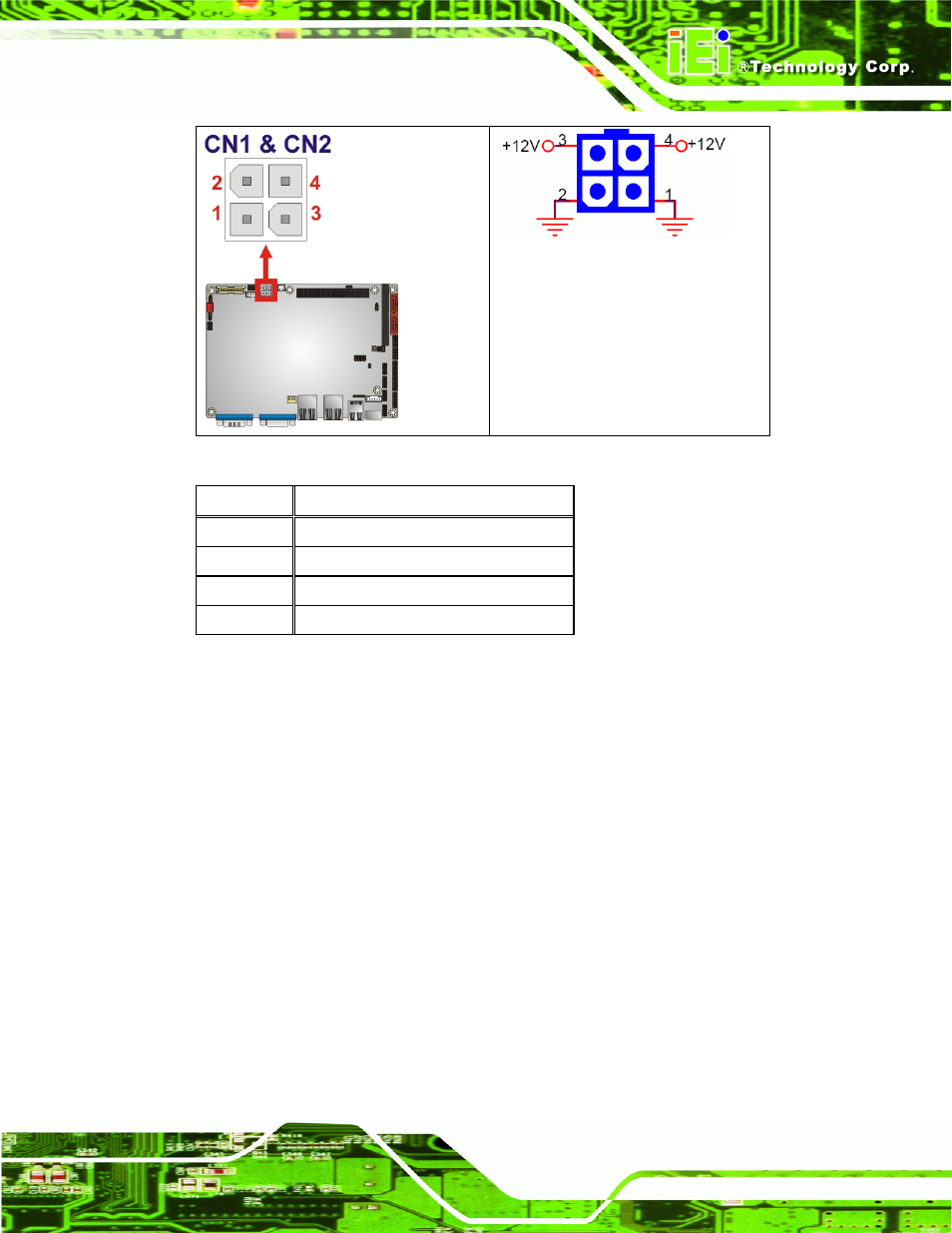 5 digital i/o connector, Figure 4-6: atx power connector location, Table 4-6: atx power connector pinouts | IEI Integration NANO-9452 v4.02 User Manual | Page 55 / 226