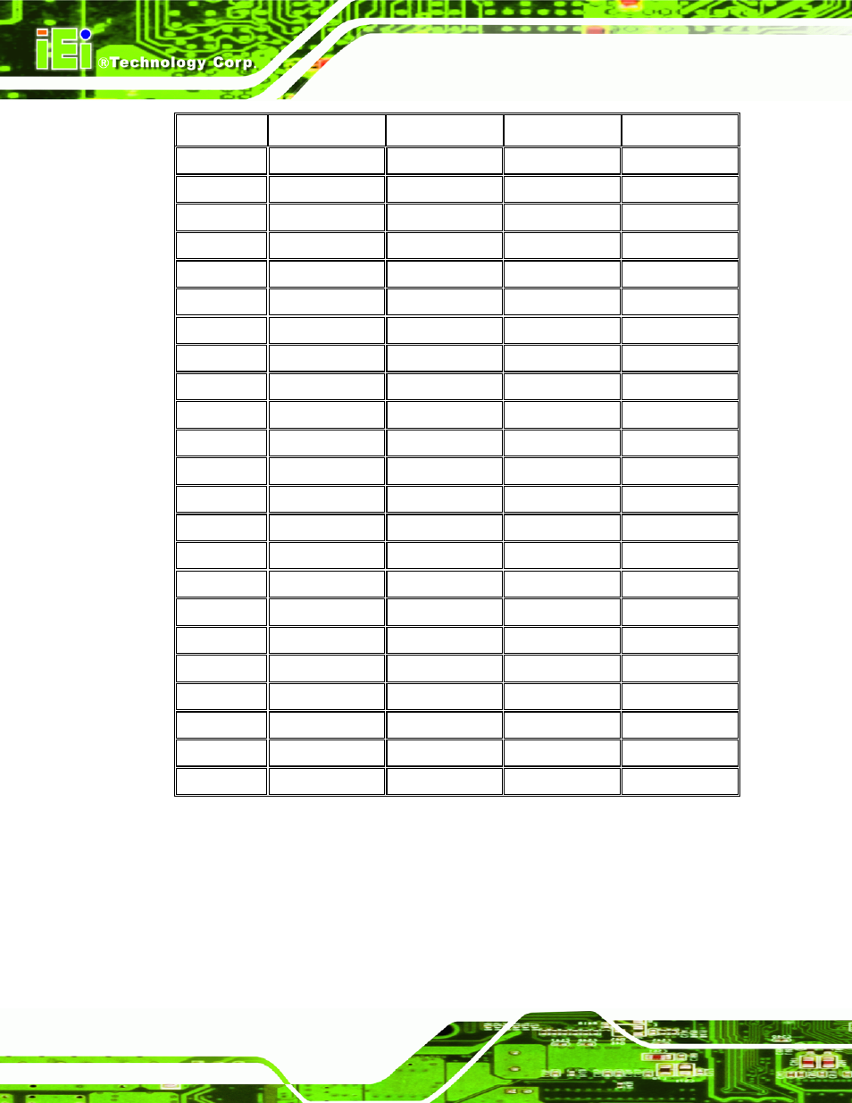 16 sata drive connectors, Table 4-17: pci-104 slot connector pinouts | IEI Integration NANO-9452 v4.02 User Manual | Page 68 / 226