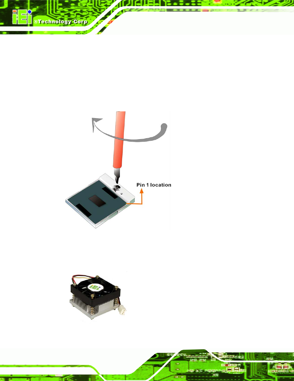 2 cooling kit cf-479b-rs installation, Figure 5-2: lock the cpu socket retention screw, Figure 5-3: iei cf-479b-rs cooling kit | IEI Integration NANO-9452 v4.02 User Manual | Page 86 / 226