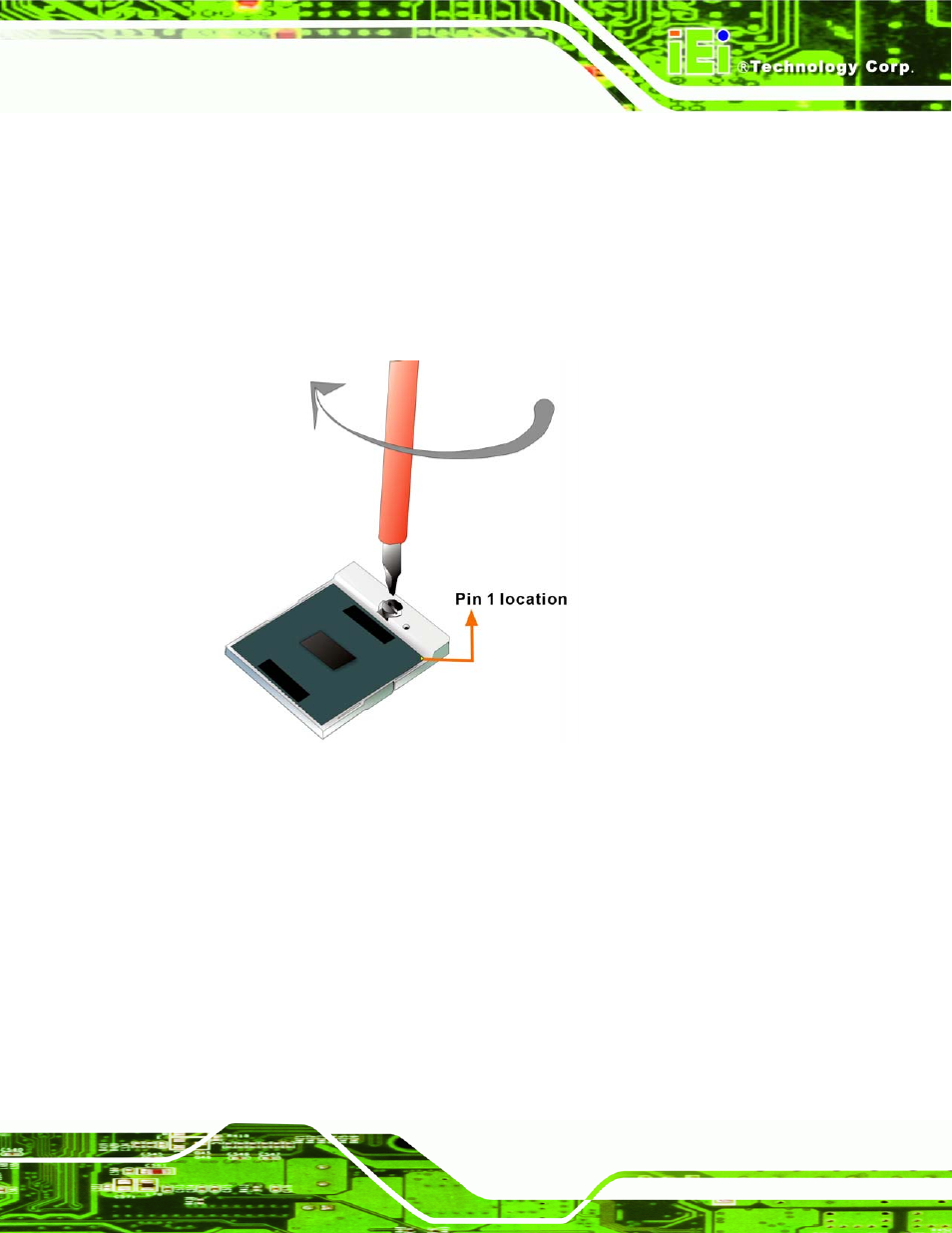 Figure 5-2: lock the cpu socket retention screw | IEI Integration NANO-9453 v1.10 User Manual | Page 101 / 254