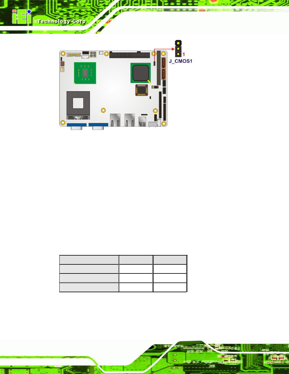 3 com 2 function select jumper, Figure 5-10: clear cmos jumper, Table 5-4: com 2 function select jumper settings | See figure 5-10, Own in figure 5-10 | IEI Integration NANO-9453 v1.10 User Manual | Page 110 / 254