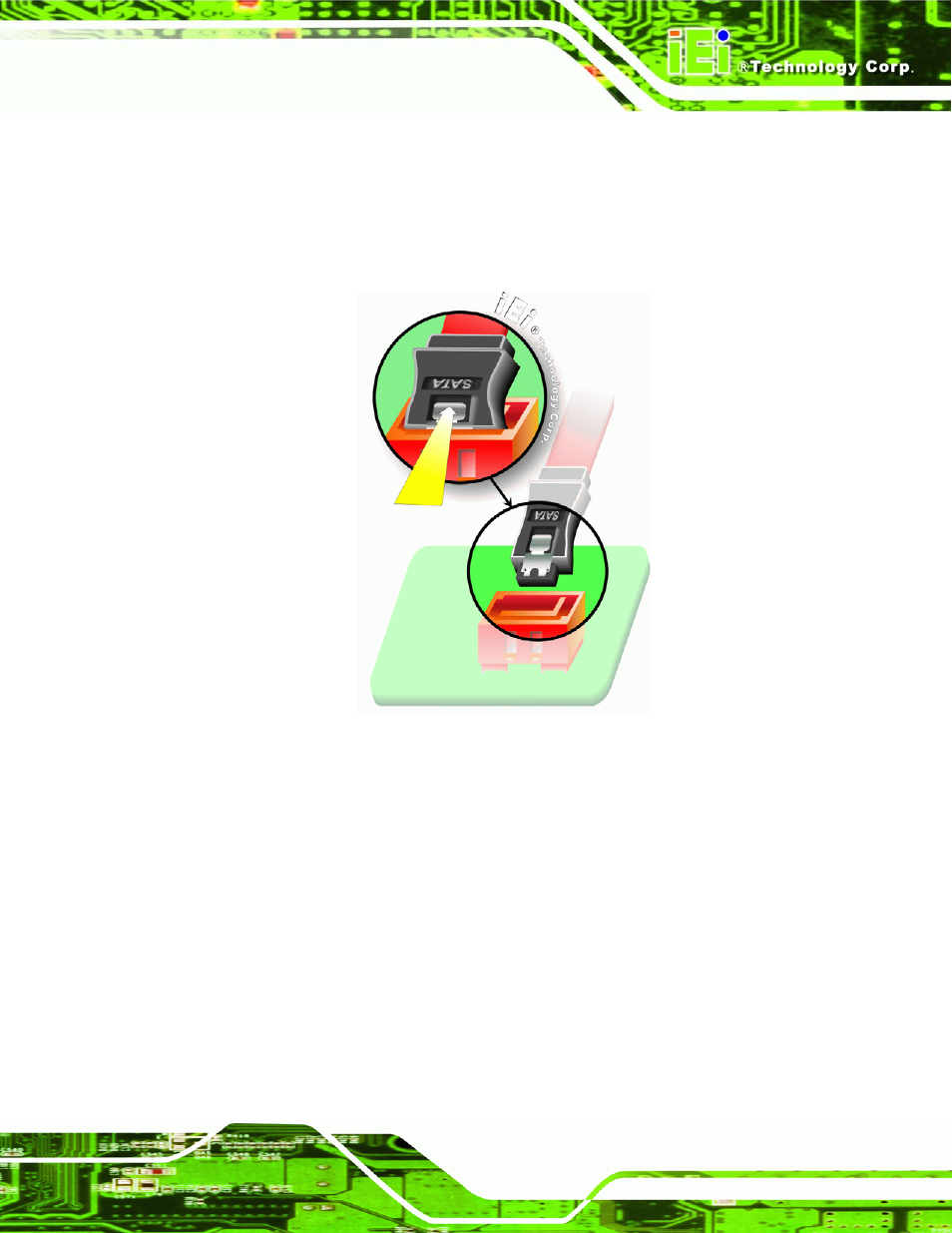 Figure 5-18: sata drive cable connection | IEI Integration NANO-9453 v1.10 User Manual | Page 121 / 254