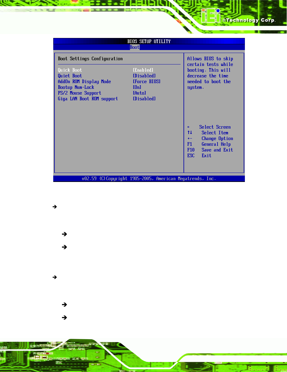 Menu 17: boot settings configuration | IEI Integration NANO-9453 v1.10 User Manual | Page 177 / 254
