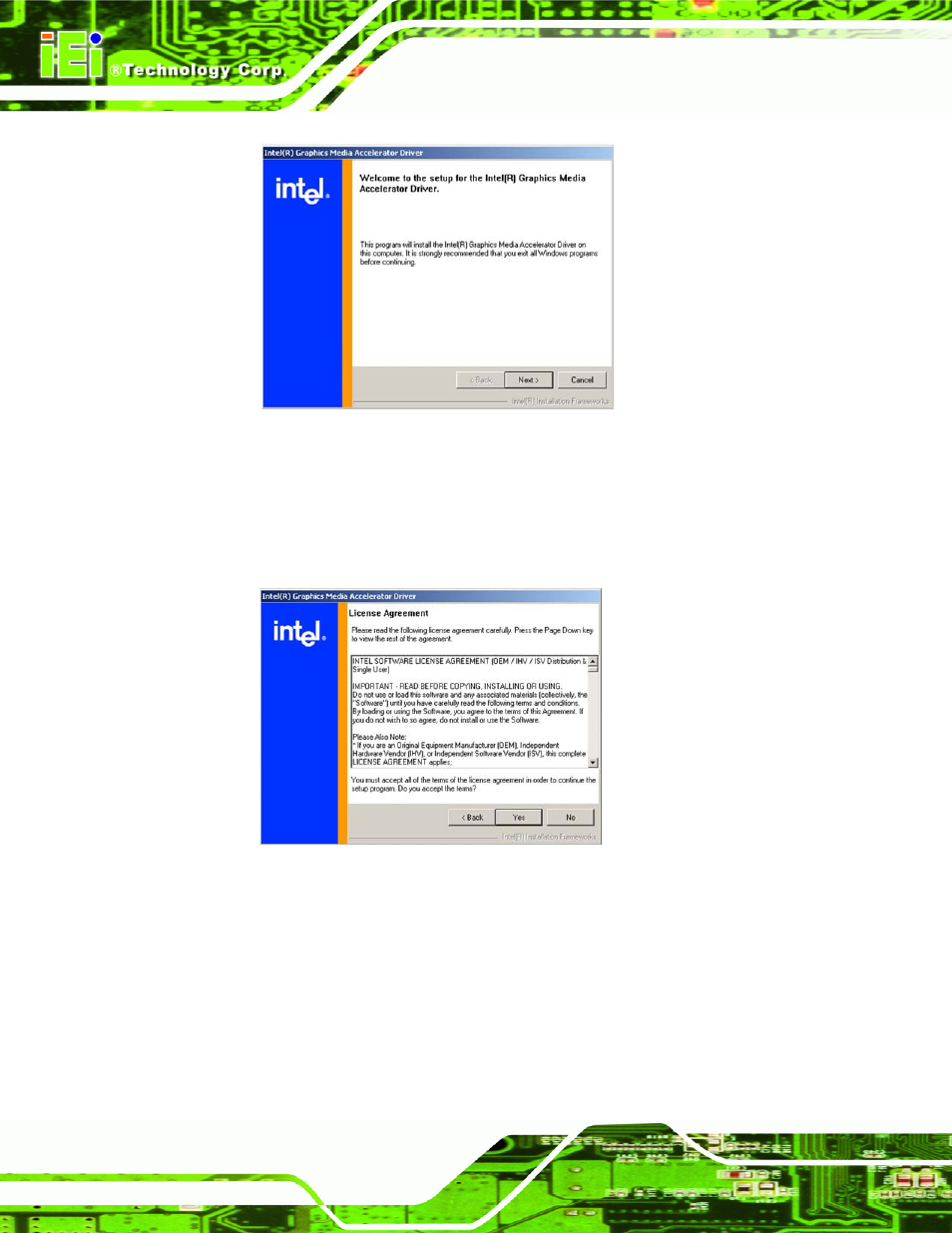 Figure 7-12: gma driver license agreement | IEI Integration NANO-9453 v1.10 User Manual | Page 202 / 254