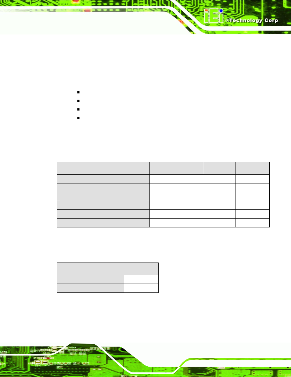 Ompatible, Rocessors, 1 compatible processor overview | Table 2-1: core™processor features, Table 2-2: celeron® m processor features, 4 compatible processors | IEI Integration NANO-9453 v1.10 User Manual | Page 31 / 254