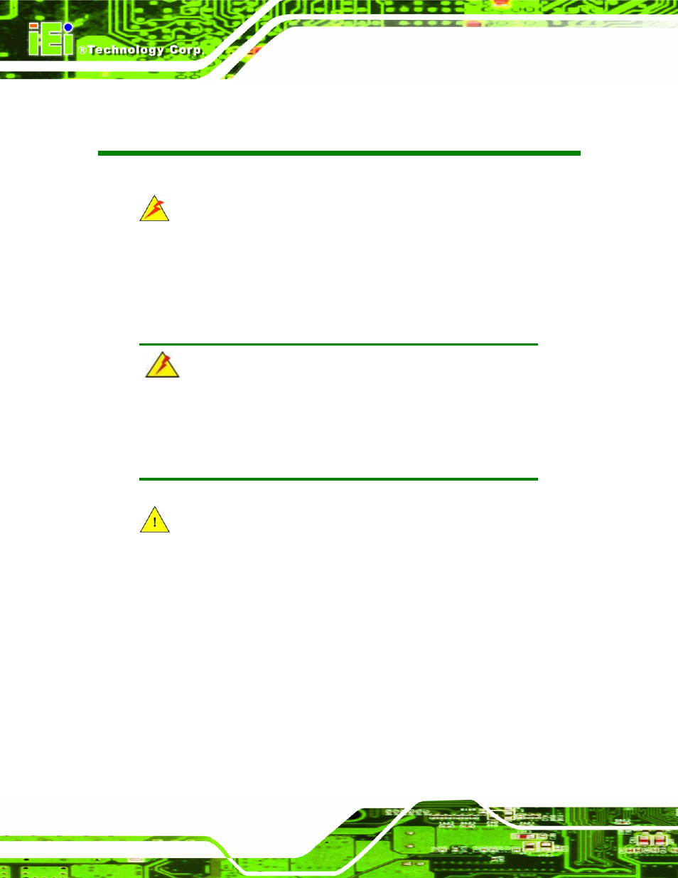 Manual conventions | IEI Integration NANO-9453 v1.10 User Manual | Page 4 / 254