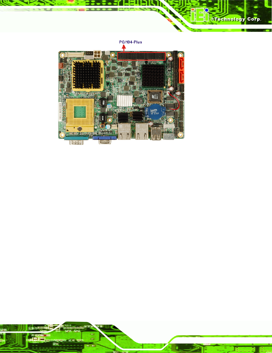 6 intel, Ich7-m real time clock, 7 intel | Ich7-m sata controller, Figure 2-10: pc/104-plus connector | IEI Integration NANO-9453 v1.10 User Manual | Page 43 / 254