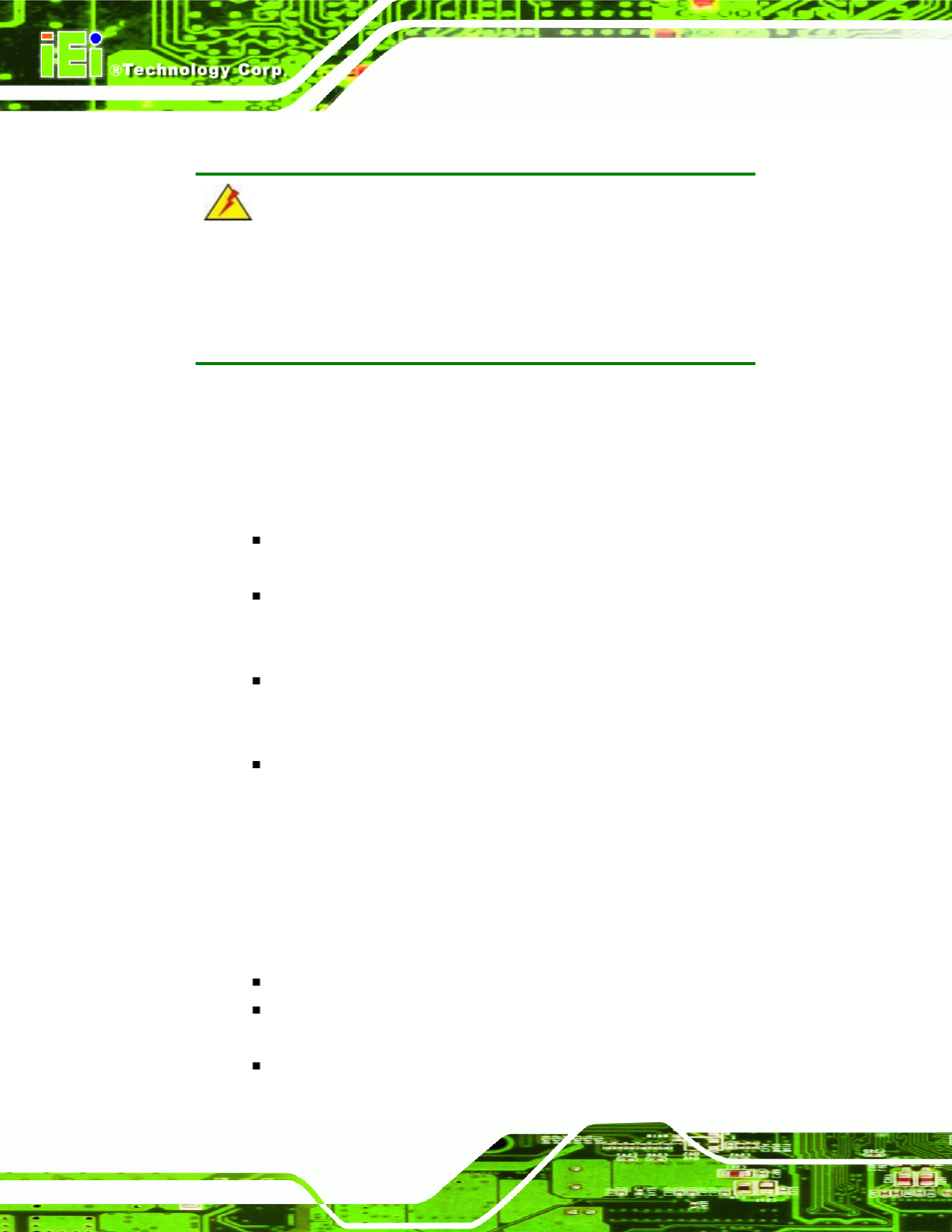 Static, Recautions, Npacking | 1 unpacking precautions, 1 anti-static precautions, 2 unpacking | IEI Integration NANO-9453 v1.10 User Manual | Page 56 / 254