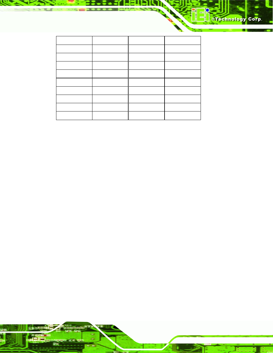 13 parallel port connector, Table 4-14: mini pcie socket pinouts | IEI Integration NANO-9453 v1.10 User Manual | Page 81 / 254