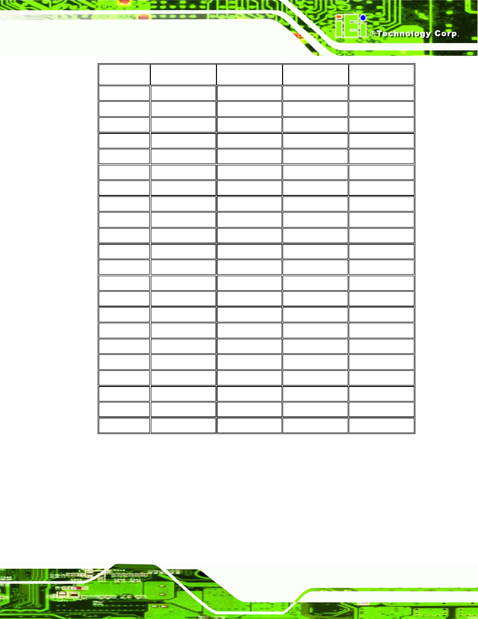 15 sata drive connectors, Table 4-16: pci-104 slot connector pinouts | IEI Integration NANO-9453 v1.10 User Manual | Page 85 / 254