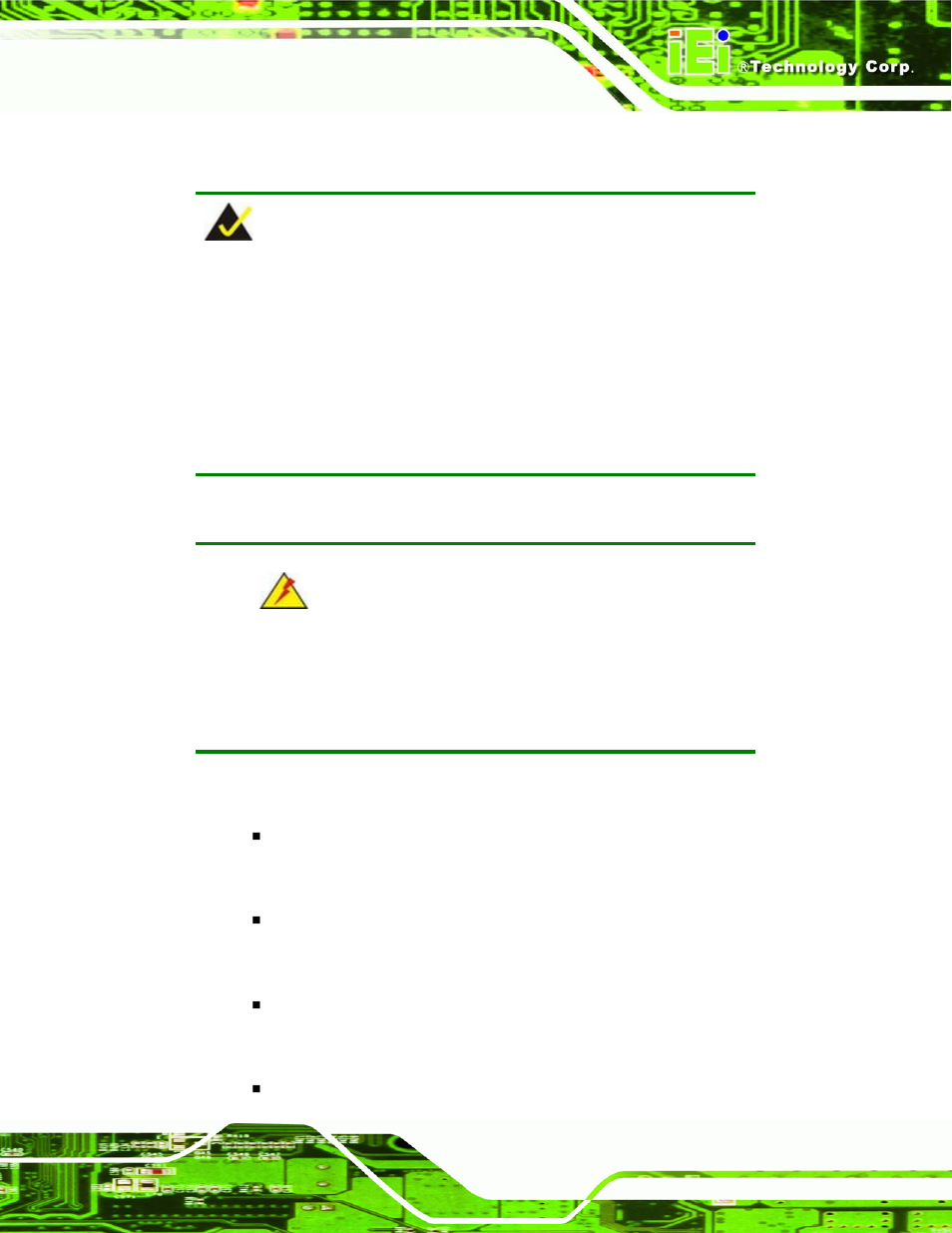 Nstallation, Onsiderations, 1 installation notices | 2 installation considerations | IEI Integration NANO-9453 v1.10 User Manual | Page 97 / 254