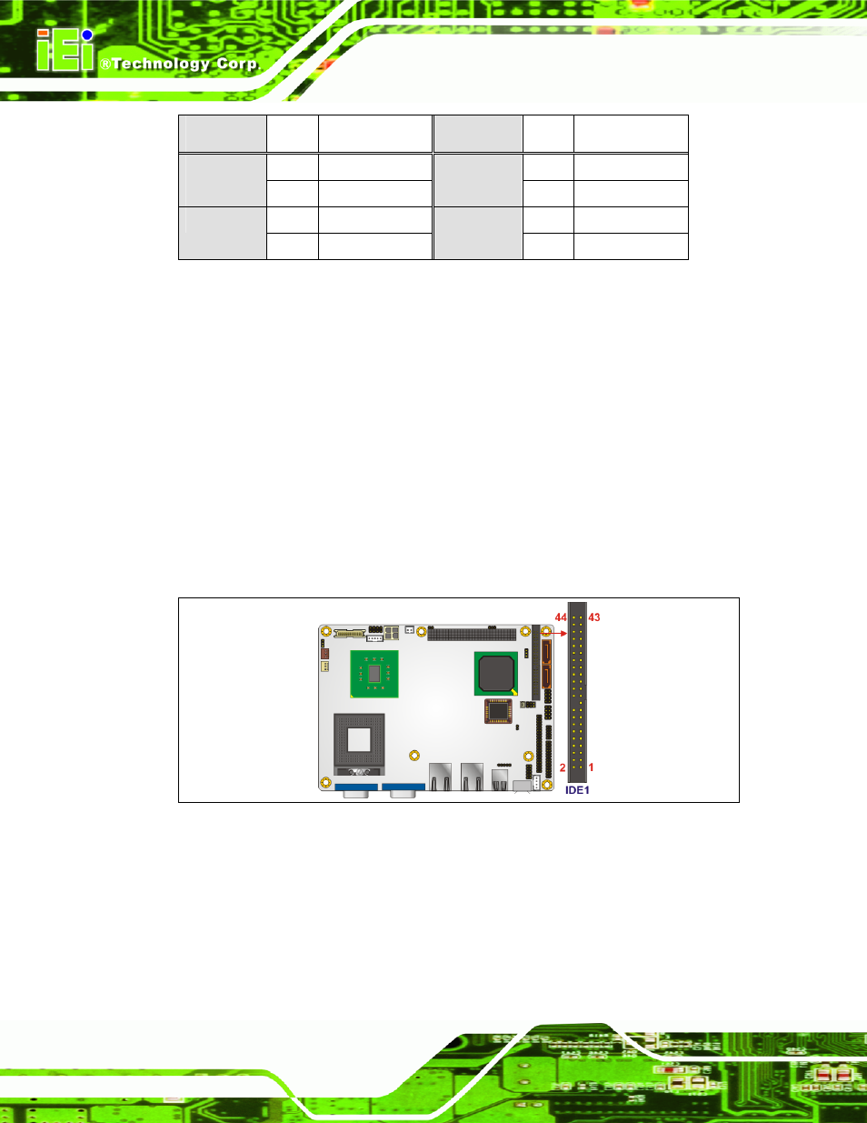 9 ide connector(44-pin) | IEI Integration NANO-9453 v1.0 User Manual | Page 62 / 242
