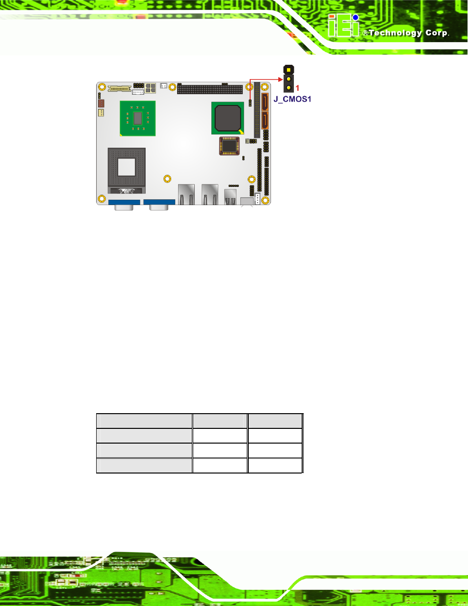 3 com 2 function select jumper, Figure 5-10: clear cmos jumper, Table 5-4: com 2 function select jumper settings | See figure 5-10, Own in figure 5-10 | IEI Integration NANO-9453 v1.12 User Manual | Page 107 / 242