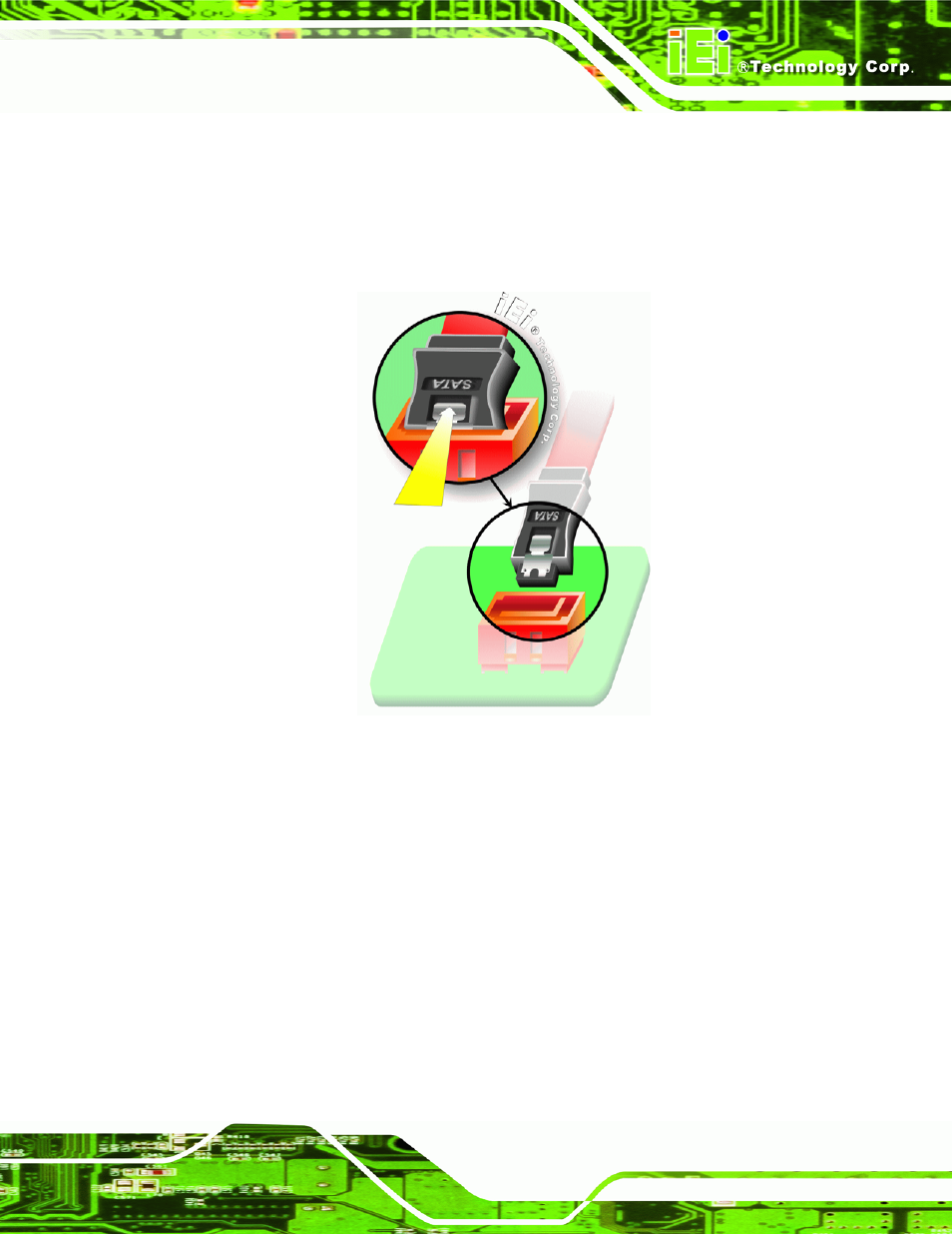 Figure 5-18: sata drive cable connection | IEI Integration NANO-9453 v1.12 User Manual | Page 117 / 242