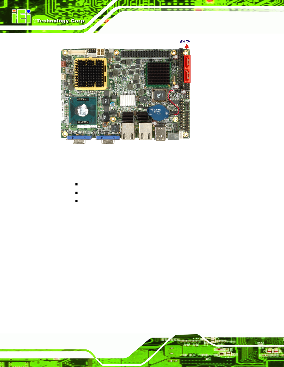 8 intel® ich7-m usb controller, 8 intel, Ich7-m usb controller | Figure 2-11: sata connectors | IEI Integration NANO-9453 v1.12 User Manual | Page 42 / 242