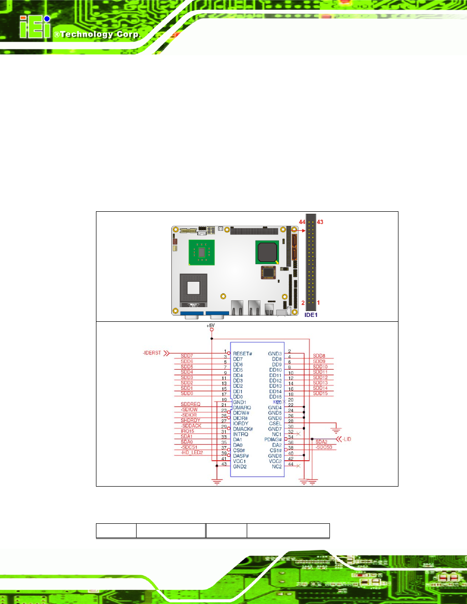 9 ide connector(44-pin) | IEI Integration NANO-9453 v1.12 User Manual | Page 72 / 242