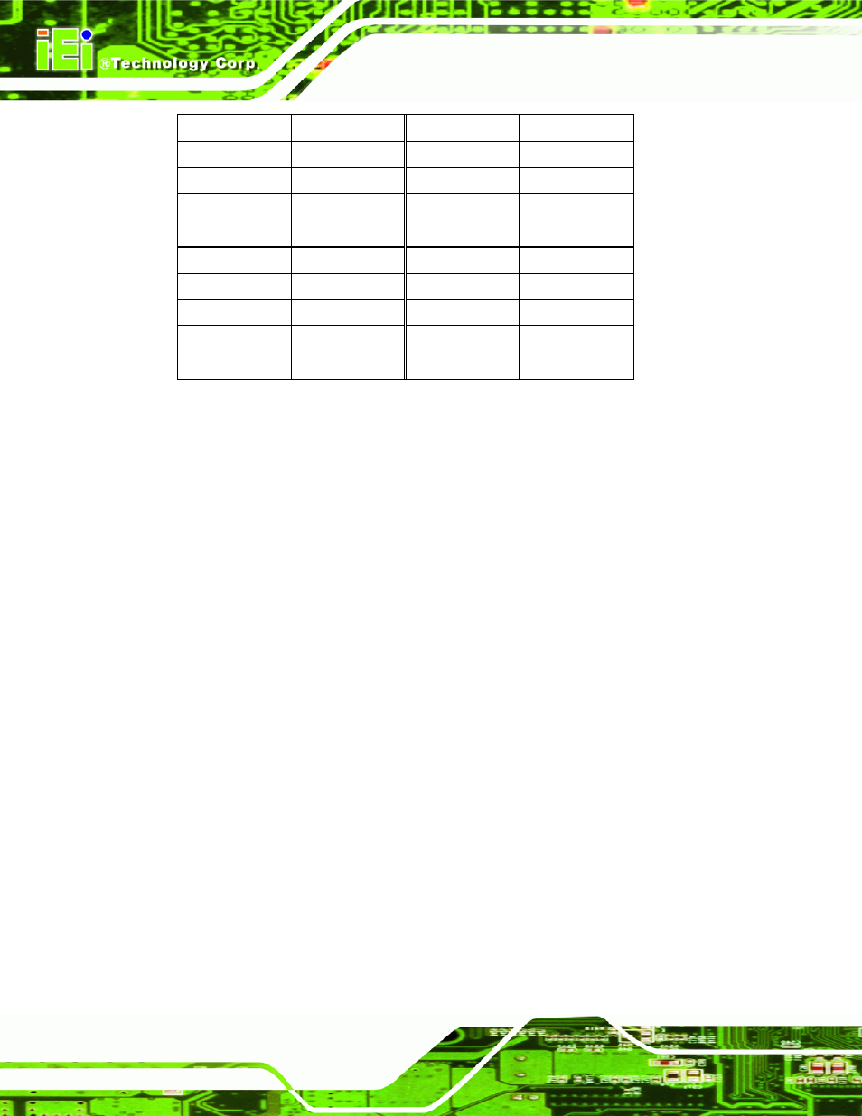13 parallel port connector, Table 4-14: mini pcie socket pinouts | IEI Integration NANO-9453 v1.12 User Manual | Page 78 / 242