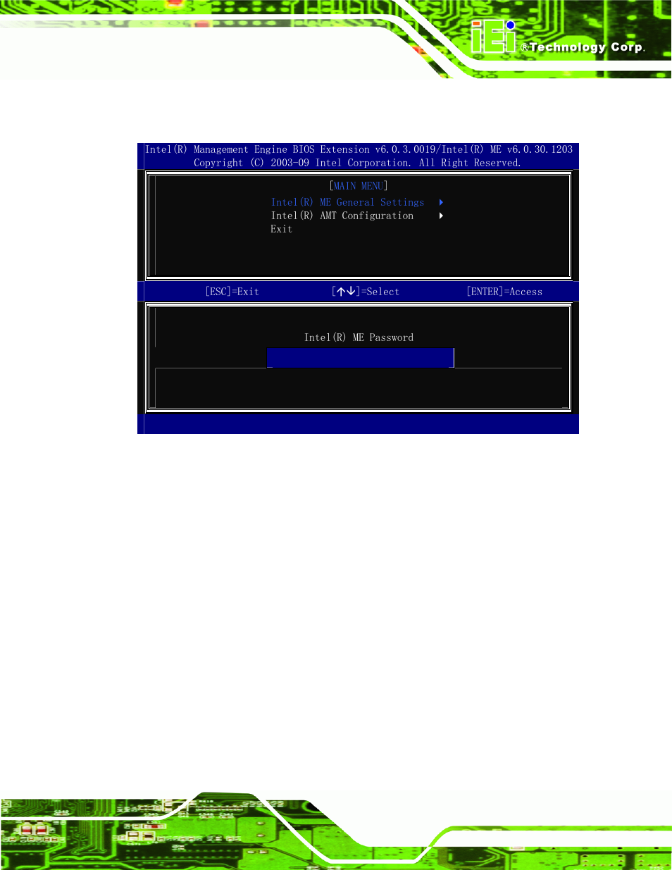 Figure a-2: intel® current me password | IEI Integration NANO-QM57A User Manual | Page 101 / 143