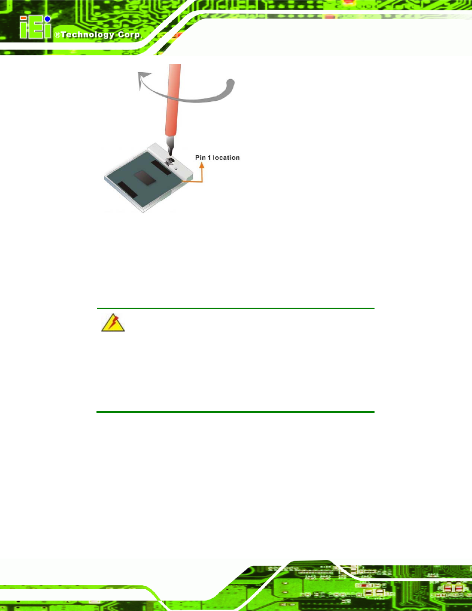 2 socket g cooling kit installation, Figure 4-2: lock the cpu socket retention screw | IEI Integration NANO-QM57A User Manual | Page 48 / 143