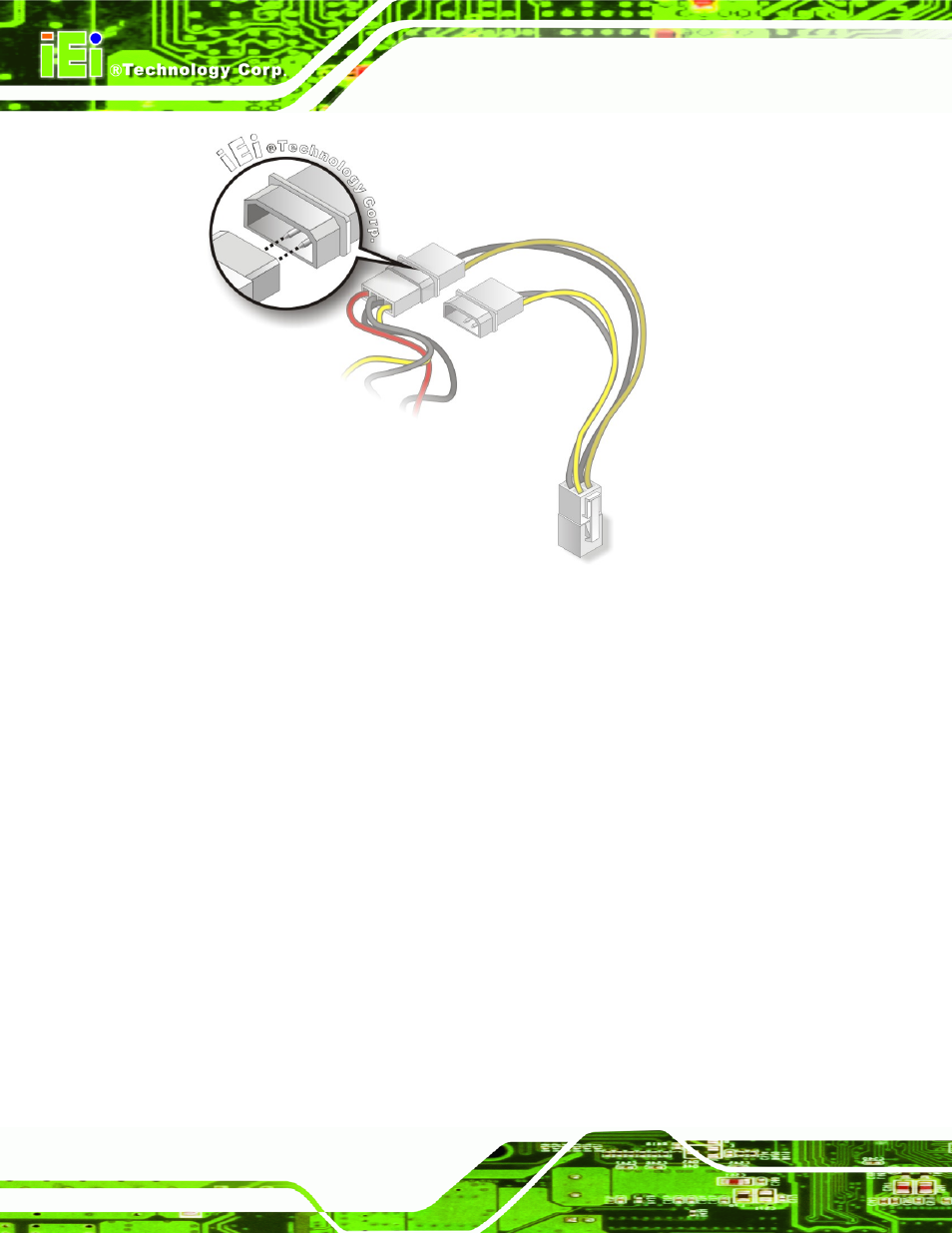 2 audio kit installation, Figure 4-12: connect power cable to power supply | IEI Integration NANO-QM57A User Manual | Page 58 / 143