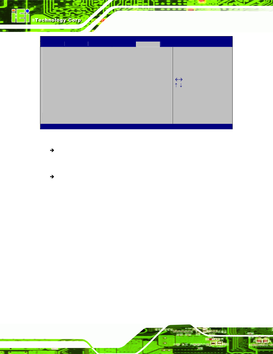 Bios menu 20: security | IEI Integration NANO-PV-D4252_N4552_D5252 User Manual | Page 110 / 148