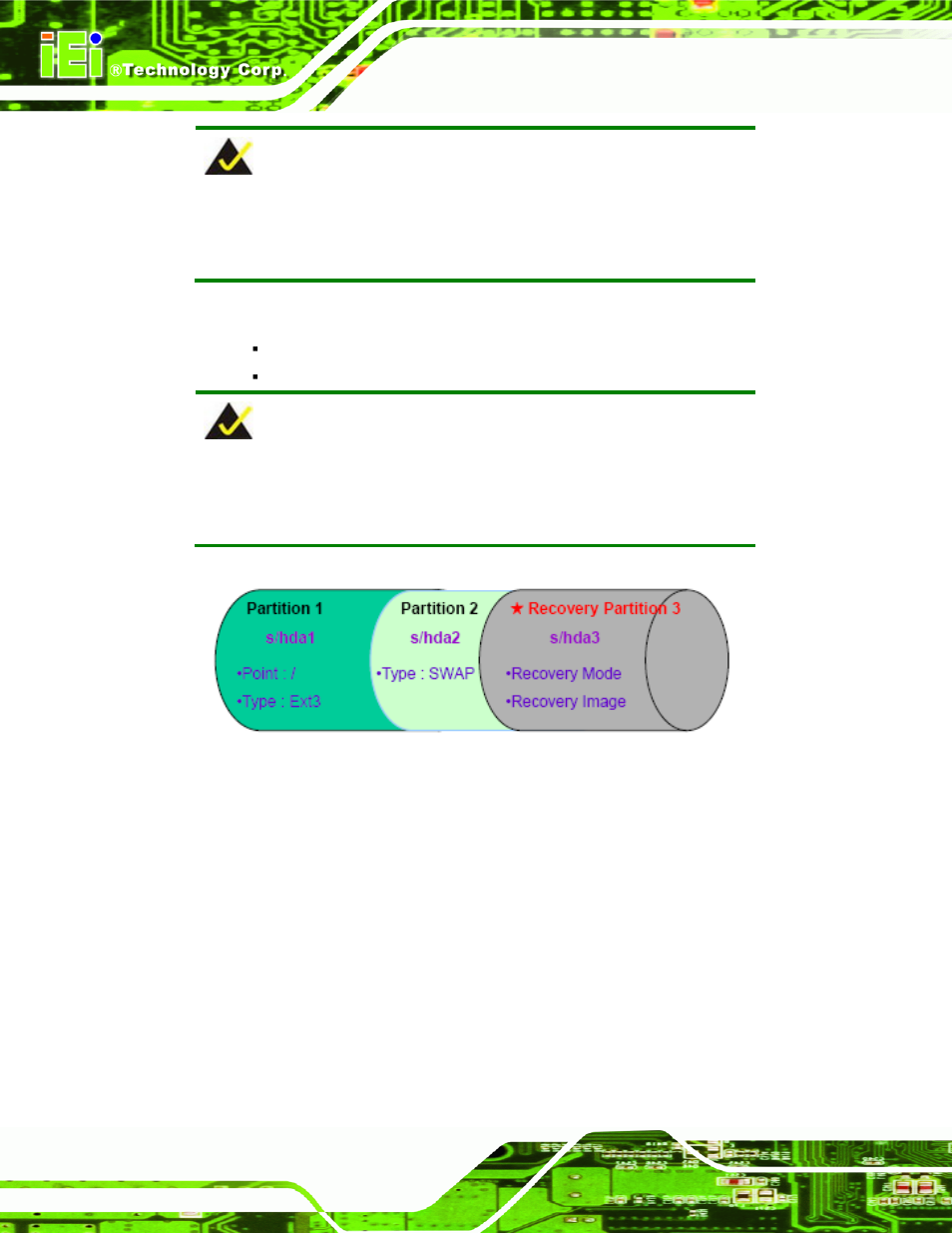 Figure b-19: partitions for linux | IEI Integration NANO-PV-D4252_N4552_D5252 User Manual | Page 130 / 148