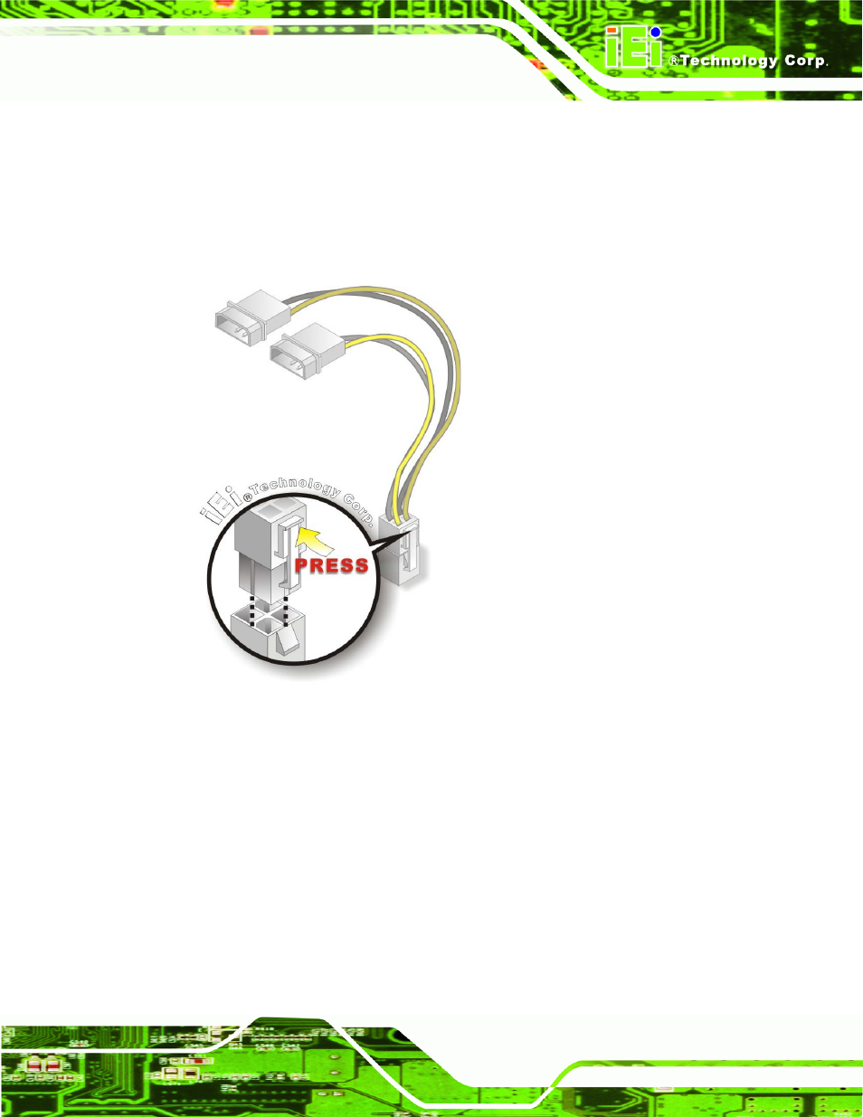 Figure 4-14: power cable to motherboard connection | IEI Integration NANO-PV-D4252_N4552_D5252 User Manual | Page 71 / 148
