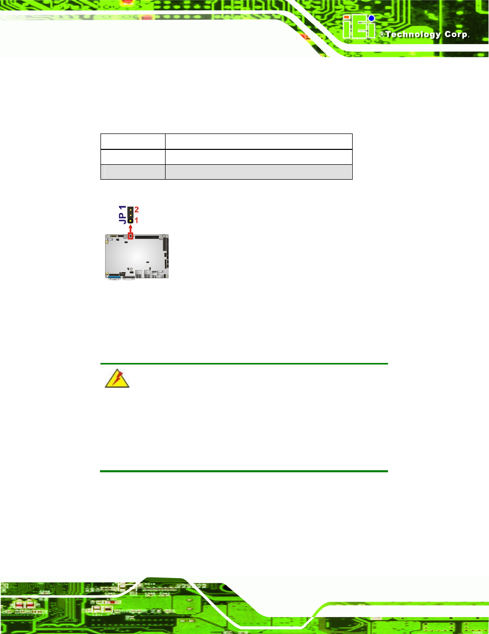 6 chassis installation, 1 airflow, Hassis | Nstallation, Figure 4-11: pci-104 voltage jumper location, Table 4-11: pci-104 voltage jumper settings | IEI Integration NANO-PV-D4251_N4551_D5251 User Manual | Page 66 / 153