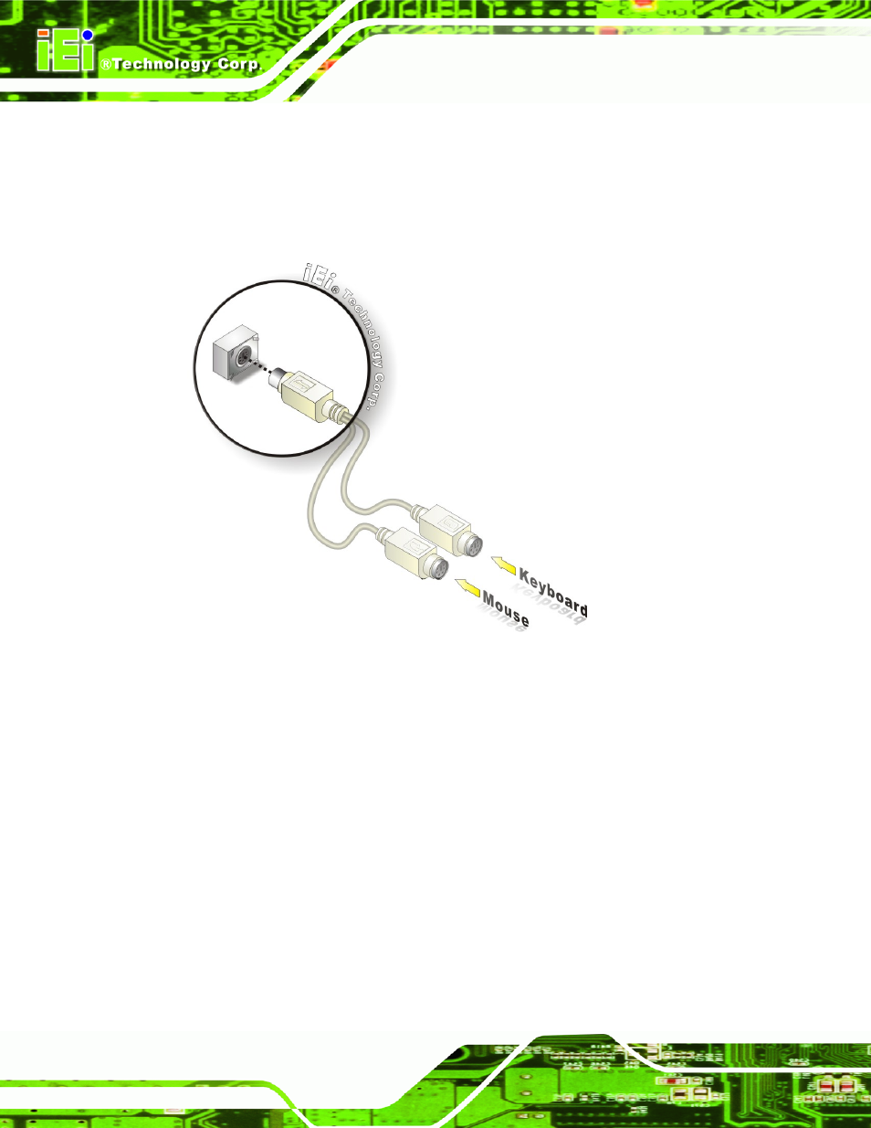 3 serial device connection, Figure 4-17: ps/2 keyboard/mouse connector | IEI Integration NANO-PV-D4251_N4551_D5251 User Manual | Page 73 / 153