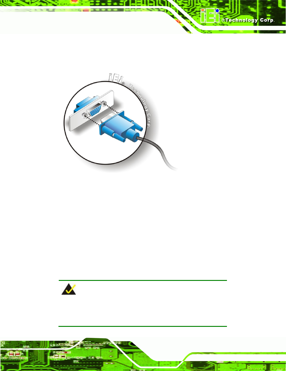 9 software installation, Oftware, Nstallation | Figure 4-20: vga connector | IEI Integration NANO-PV-D4251_N4551_D5251 User Manual | Page 76 / 153