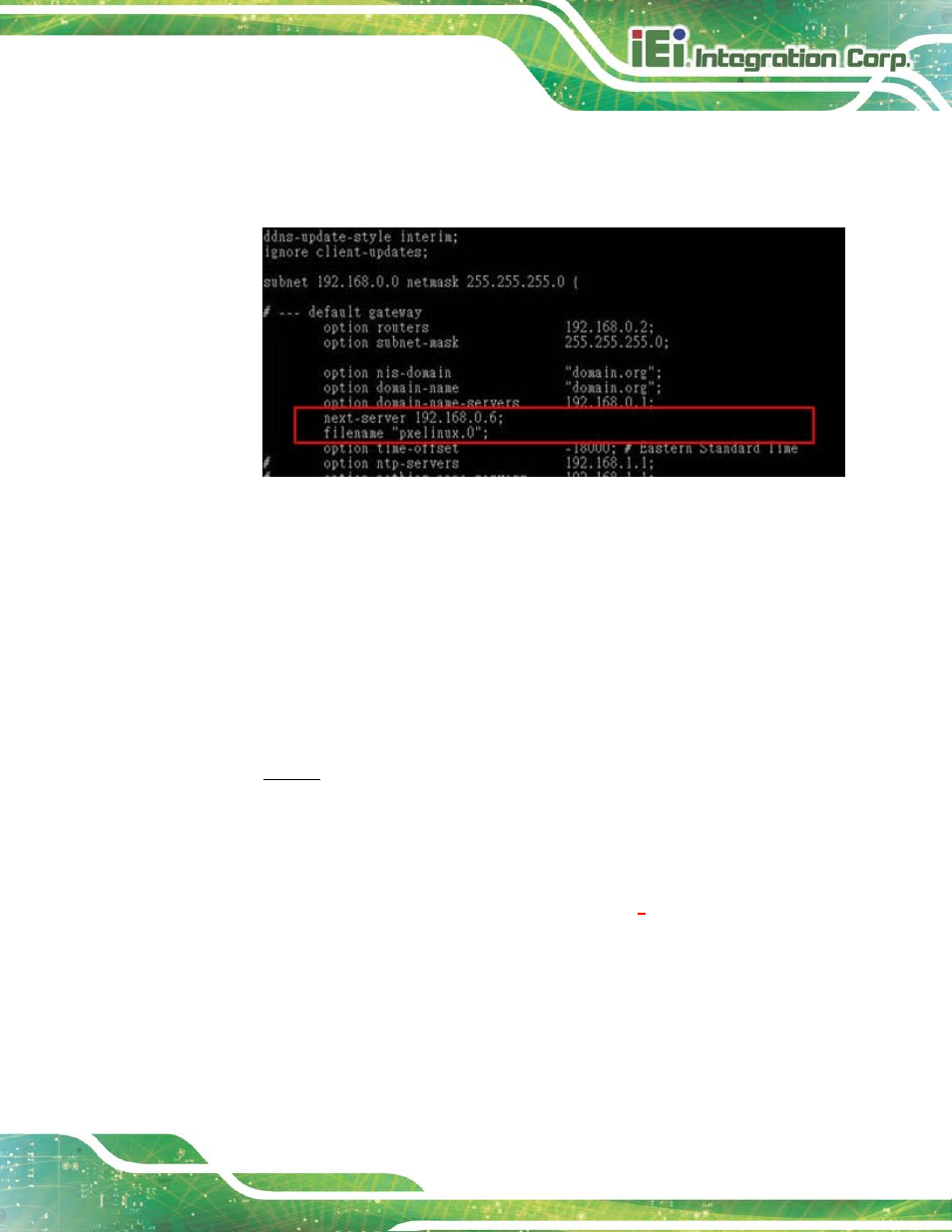 B.6.2 configure tftp settings | IEI Integration NANO-HM650 User Manual | Page 155 / 175
