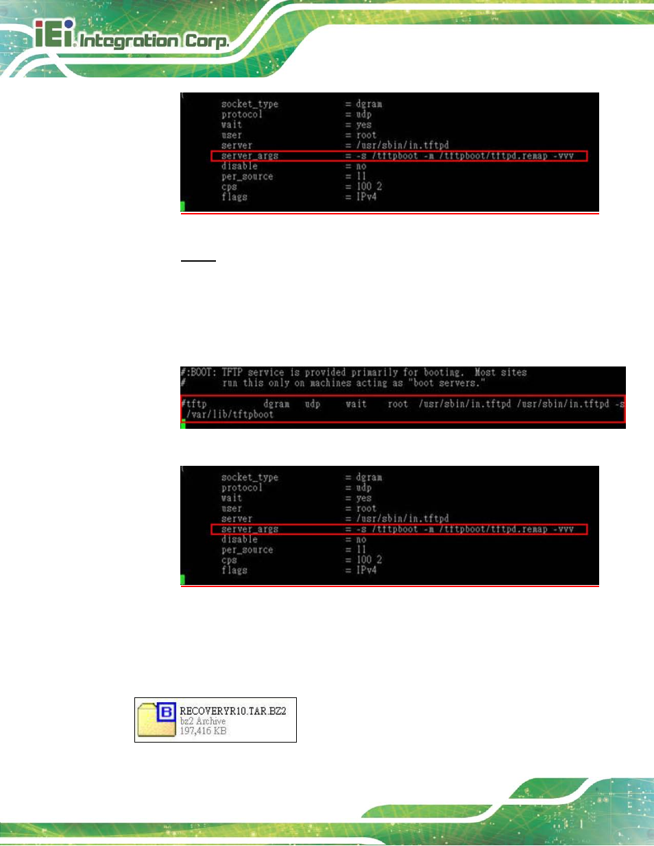 B.6.3 configure one key recovery server settings | IEI Integration NANO-HM650 User Manual | Page 156 / 175