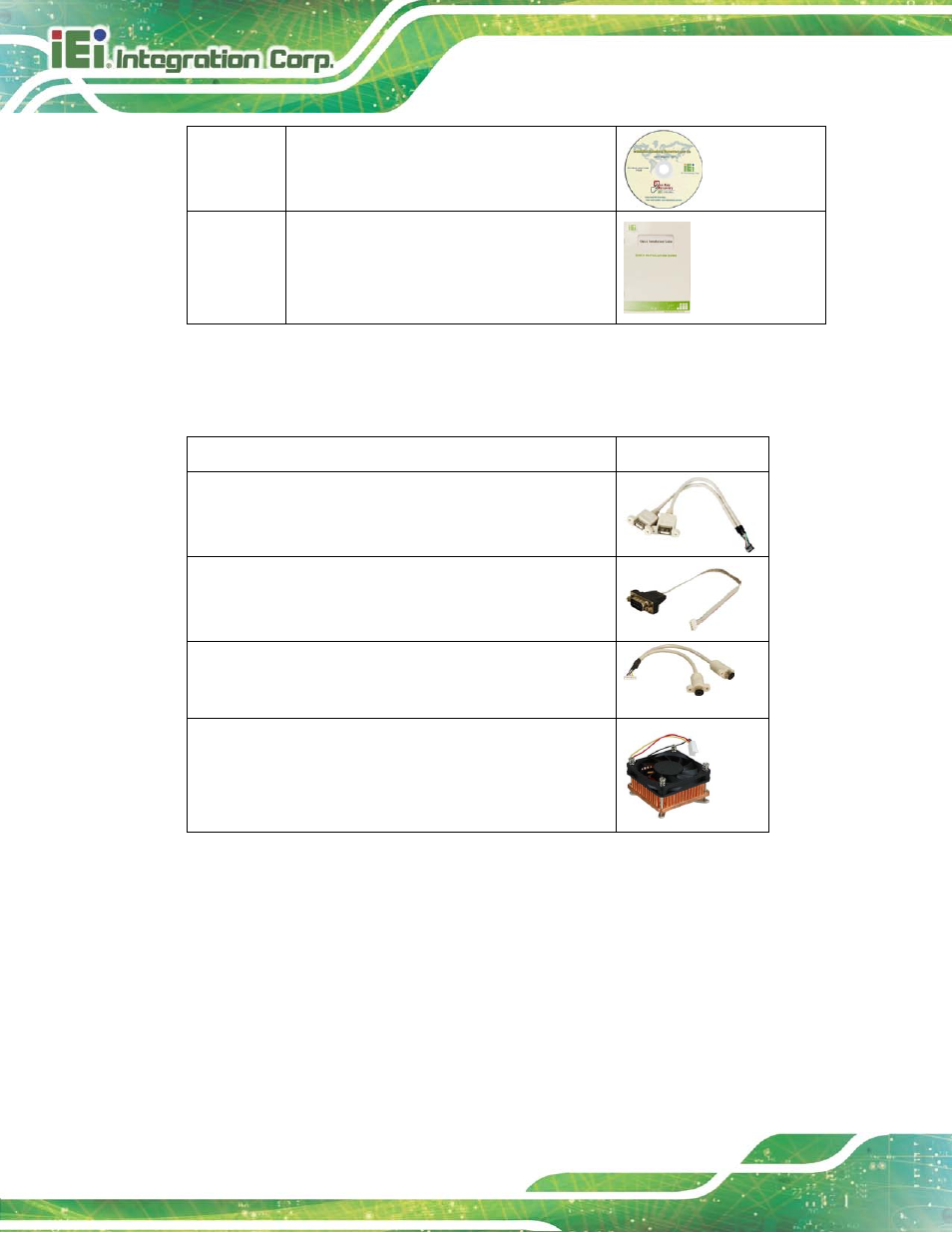4 optional items, Ptional, Tems | IEI Integration NANO-HM650 User Manual | Page 26 / 175