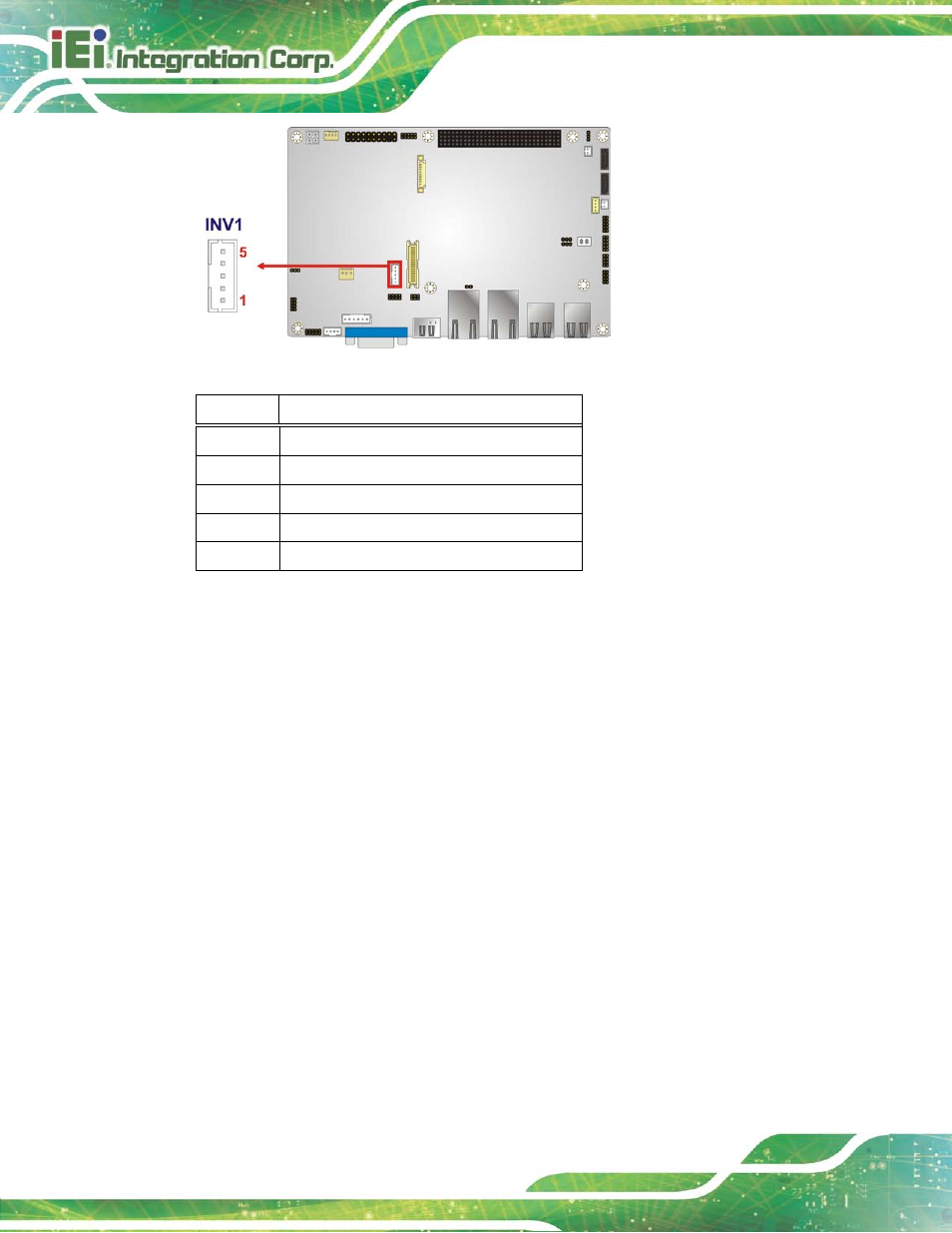 3 battery connector, Figure 3-3: backlight inverter connector location, Table 3-4: backlight inverter connector pinouts | IEI Integration NANO-HM650 User Manual | Page 32 / 175