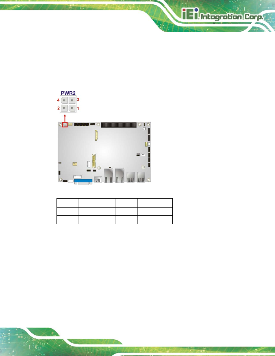 16 sata 6gb/s drive connectors, Figure 3-16: power connector location, Table 3-14: power connector pinouts | IEI Integration NANO-HM650 User Manual | Page 43 / 175