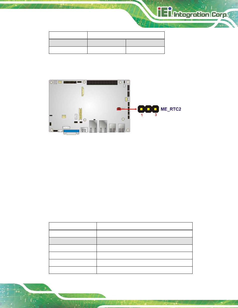 4 lcd panel type jumper, Figure 4-8: clear cmos jumper, Table 4-4: clear cmos jumper settings | IEI Integration NANO-HM650 User Manual | Page 65 / 175