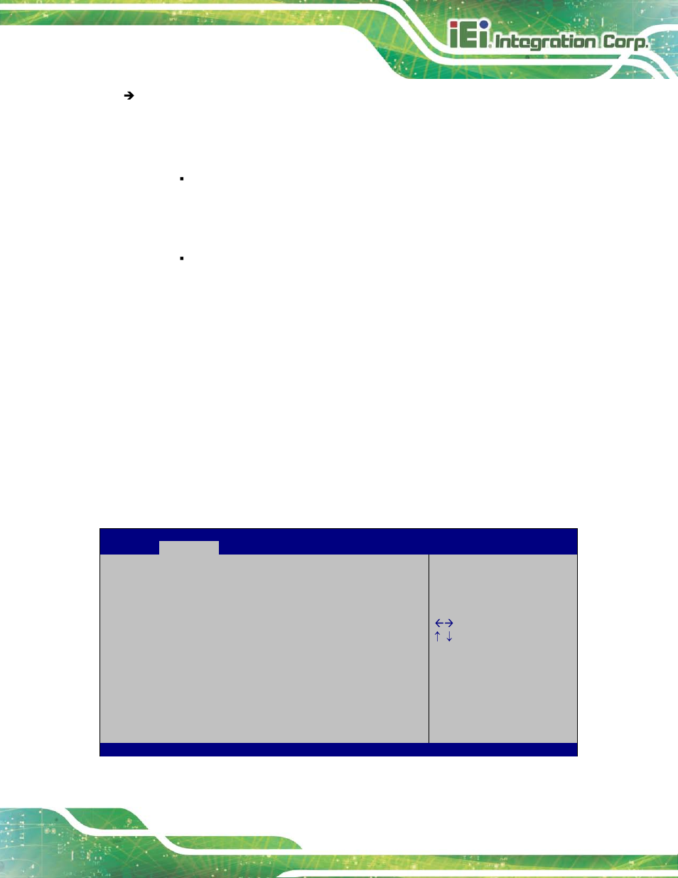 8 serial port console redirection, Bios menu 10: serial port console redirection | IEI Integration NANO-HM650 User Manual | Page 93 / 175