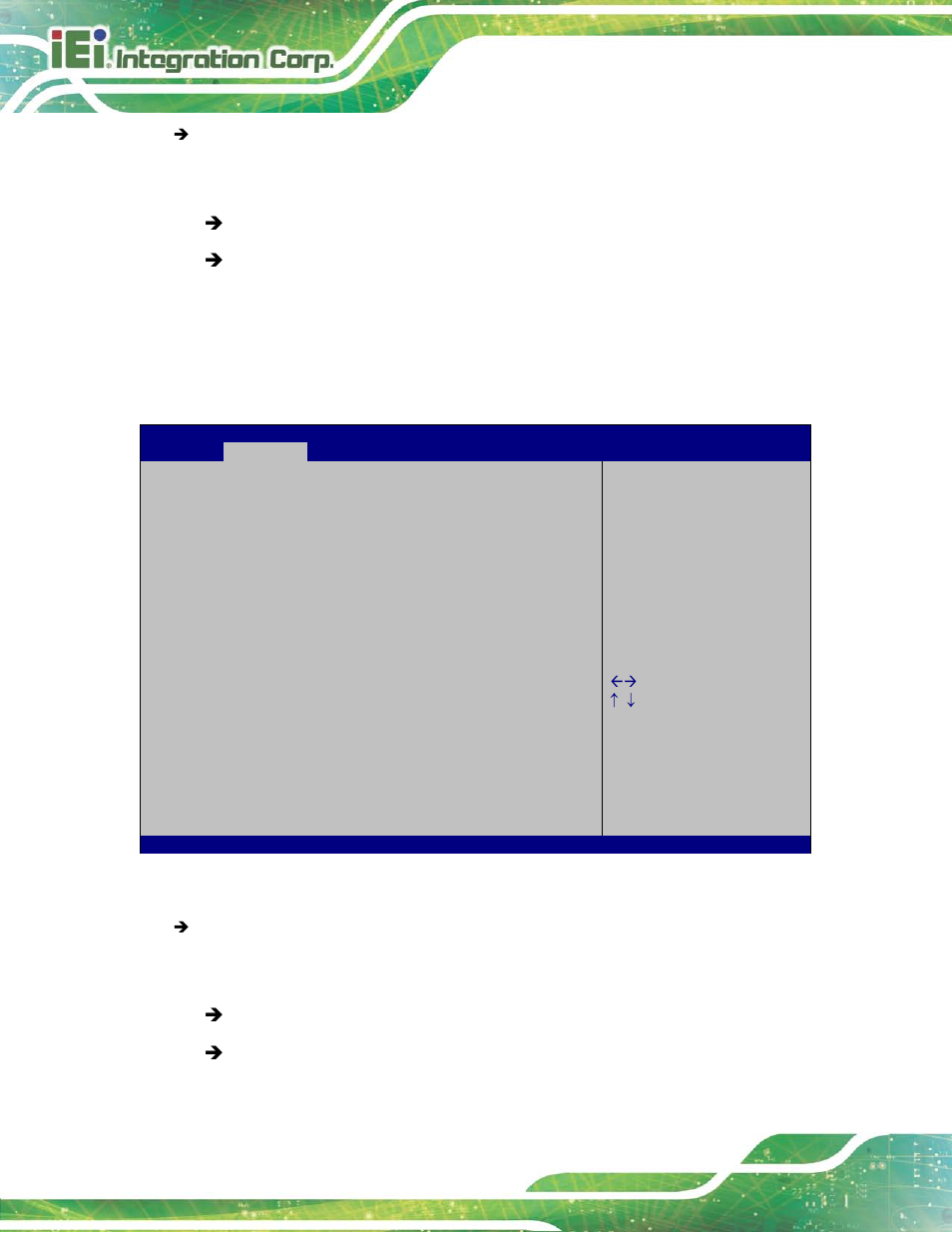 1 console redirection settings, Bios menu 11: console redirection settings | IEI Integration NANO-HM650 User Manual | Page 94 / 175