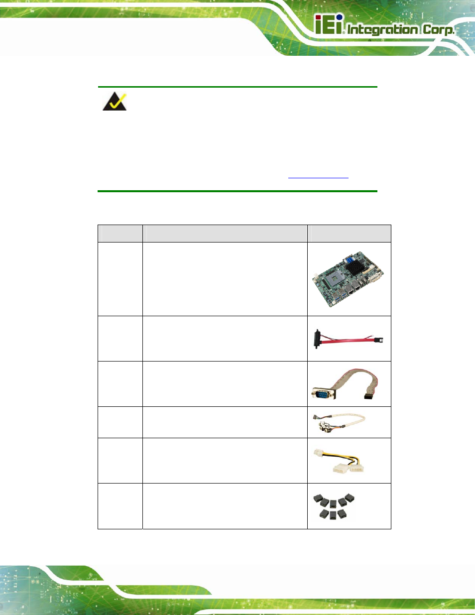 3 packing list, Acking | IEI Integration NANO-QM770 User Manual | Page 26 / 190
