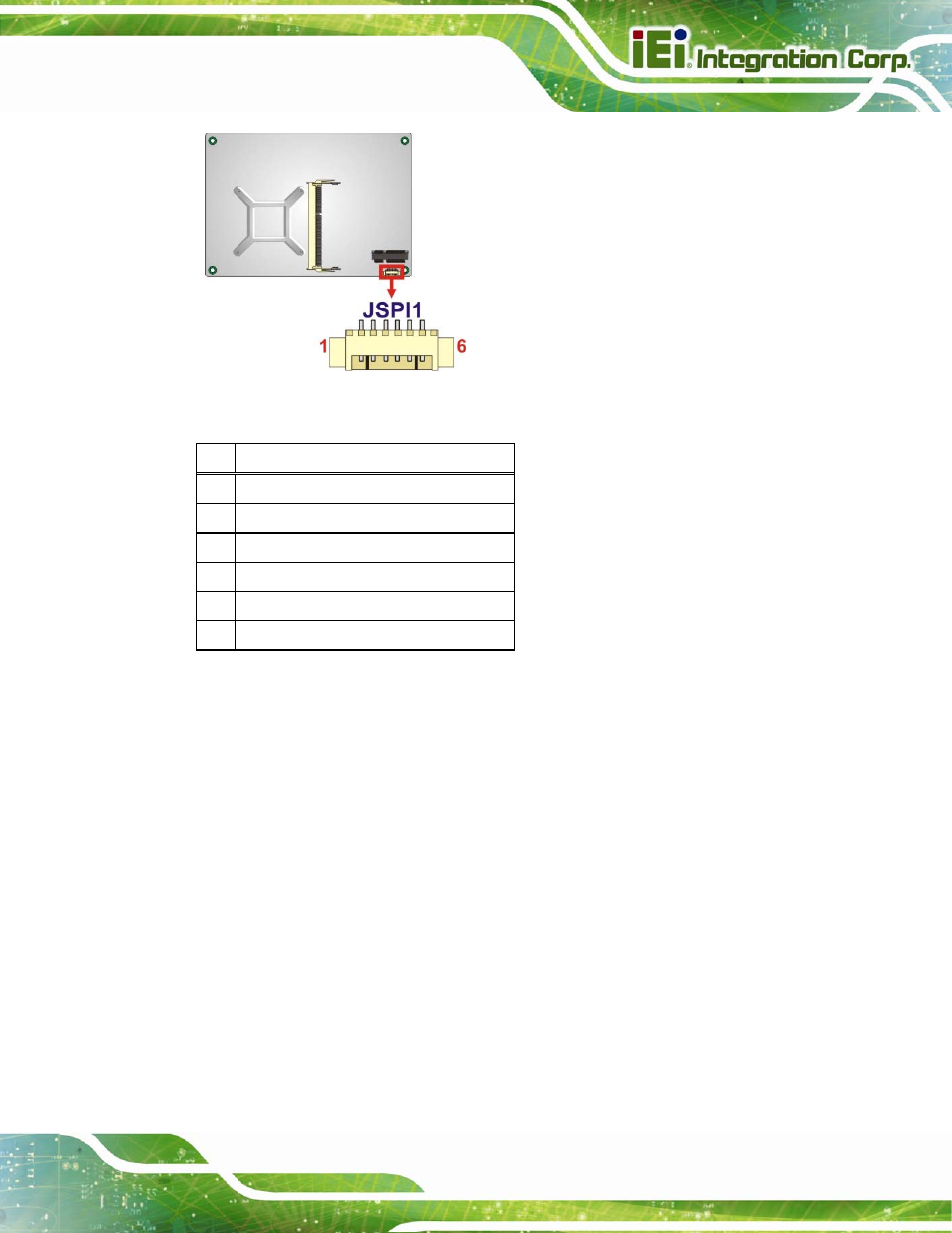 19 tpm connector, Figure 3-20: spi flash connector location, Table 3-20: spi flash connector pinouts | IEI Integration NANO-QM770 User Manual | Page 48 / 190
