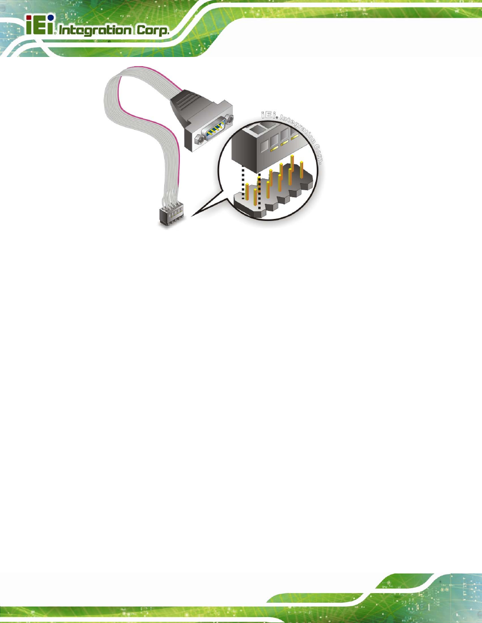 8 external peripheral interface connection, 1 dvi display device connection, Xternal | Eripheral, Nterface, Onnection, Figure 4-14: single rs-232 cable installation | IEI Integration NANO-QM770 User Manual | Page 71 / 190