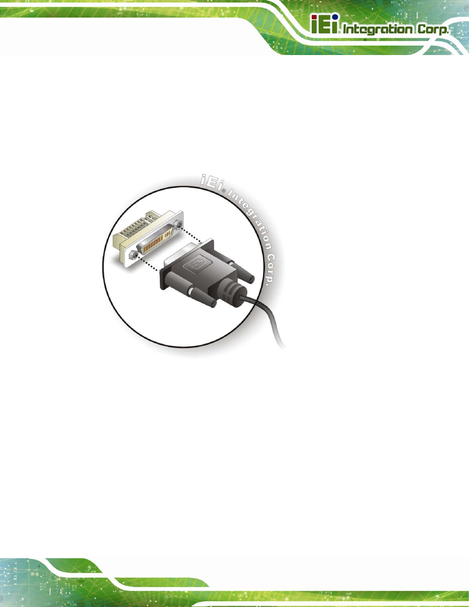 2 hdmi display device connection, Figure 4-15: dvi connector | IEI Integration NANO-QM770 User Manual | Page 72 / 190