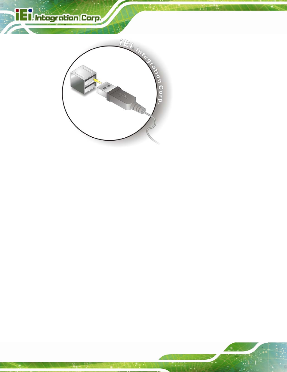 9 intel® amt setup procedure, Ntel, Etup | Rocedure, Figure 4-18: usb connector, 9 intel, Amt setup procedure | IEI Integration NANO-QM770 User Manual | Page 75 / 190