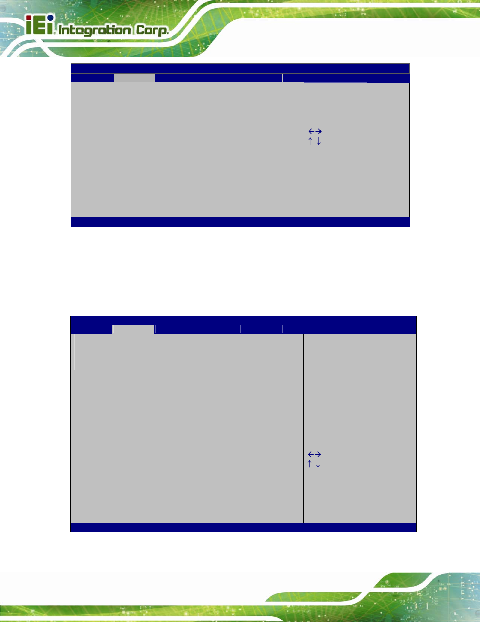8 amt configuration, Bios menu 9: intel txt(lt) configuration, Bios menu 10: amt configuration | IEI Integration NANO-QM770 User Manual | Page 89 / 190