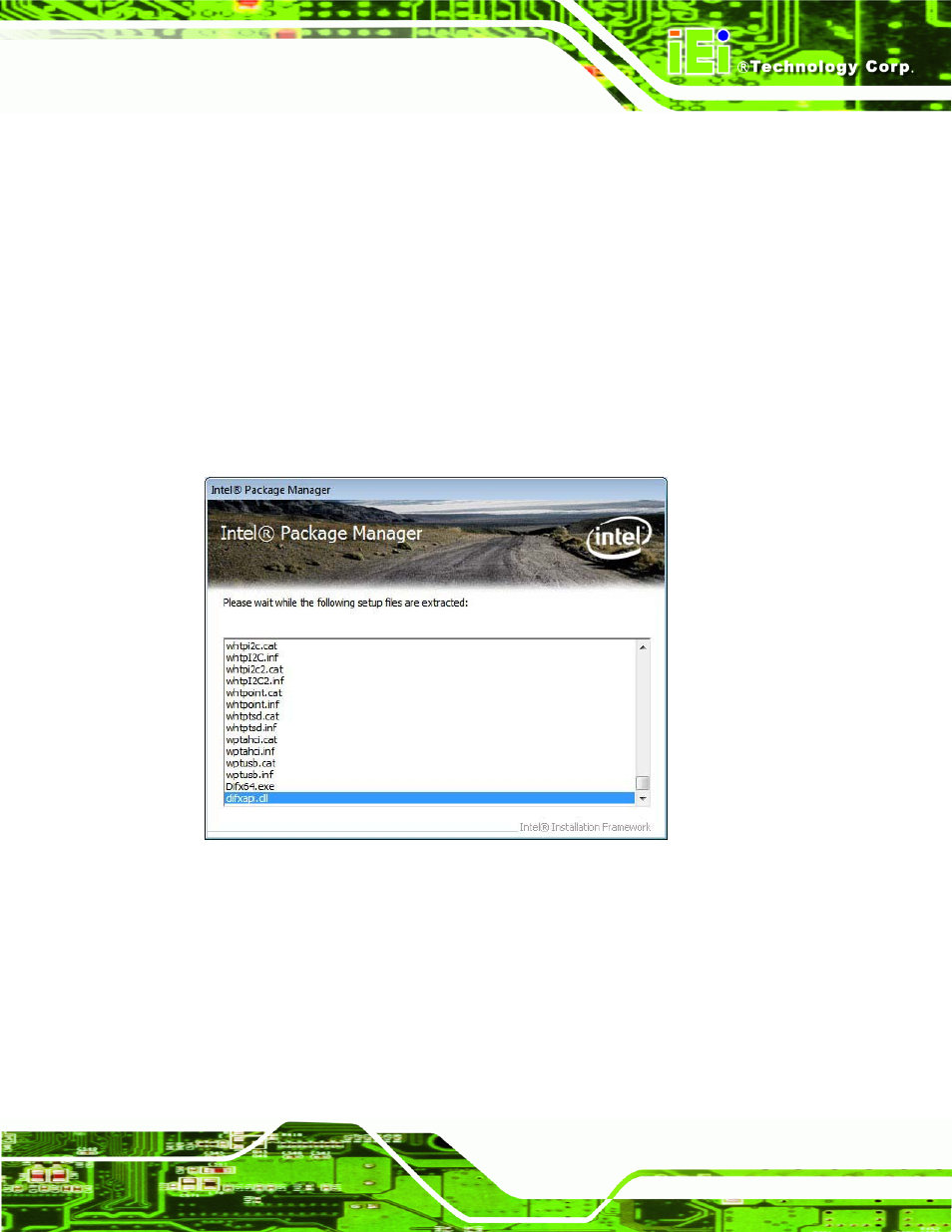 3 chipset driver installation, Hipset, River | Nstallation, Figure 6-3: chipset driver screen | IEI Integration NANO-CV-D25501_N26001 User Manual | Page 120 / 194