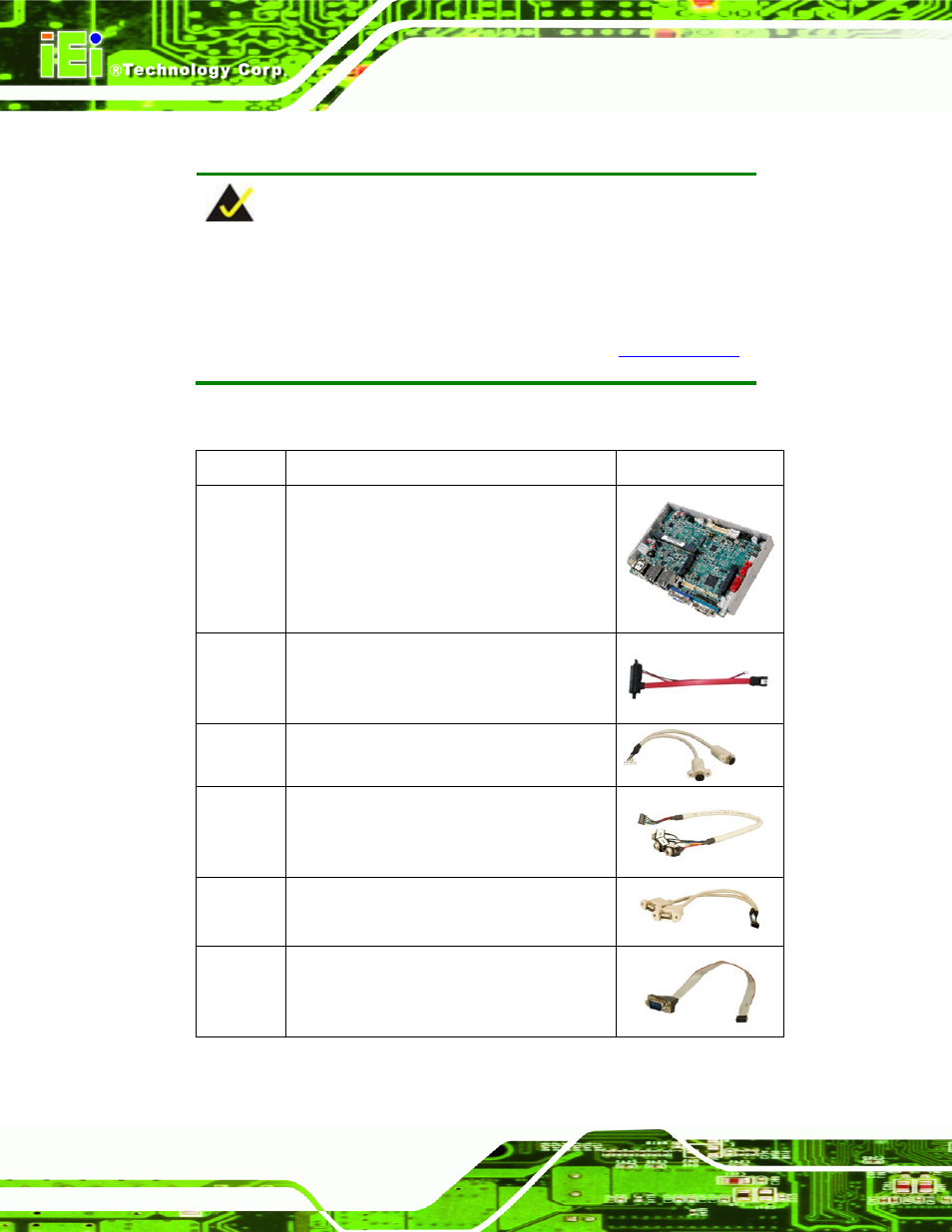 3 packing list, Acking | IEI Integration NANO-CV-D25501_N26001 User Manual | Page 27 / 194